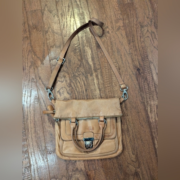 Roots Canada Brown distressed rustic leather convertible bag Large - Picture 10 of 15
